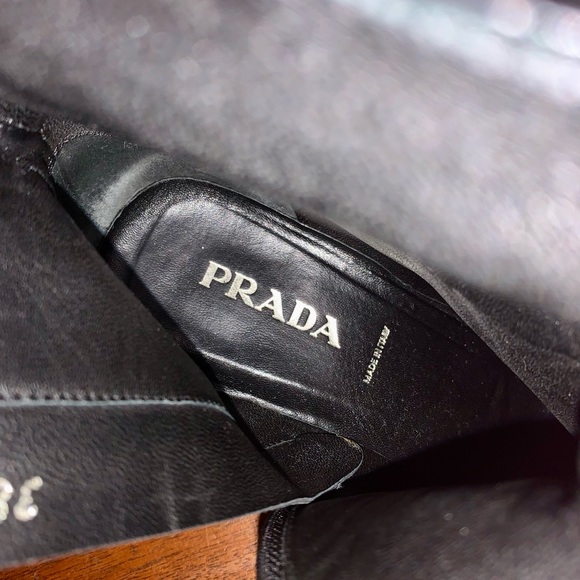 Prada calzature Donna calf leather booties woman’s 38.5 - Picture 14 of 15